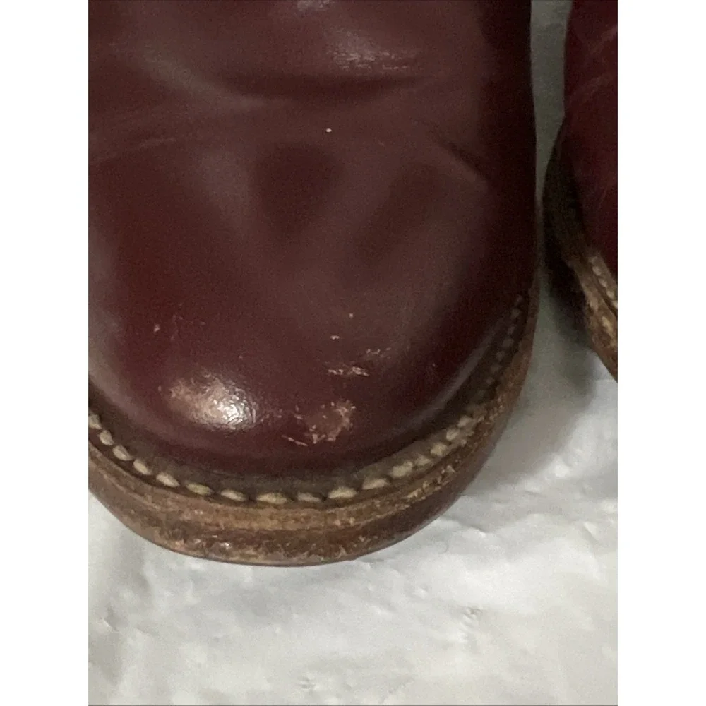 Potro Salvaje Mexican Genuine Leather Boots Mens 28 Mexico 9.5-10 US Charro Red